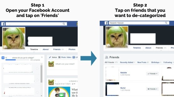 organize friends in facebook