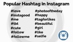 Popular hashtag in Instagram