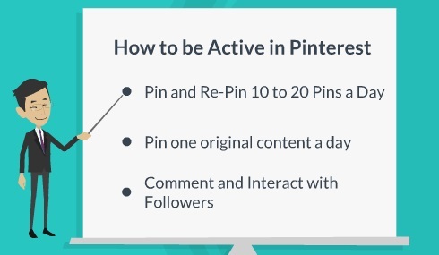 how to be active in pinterest