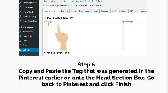 step 6 verify website in pinterest