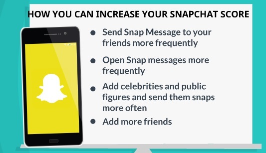how you can increase snapchat score