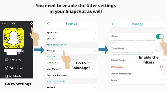 enable snapchat geofilters 4
