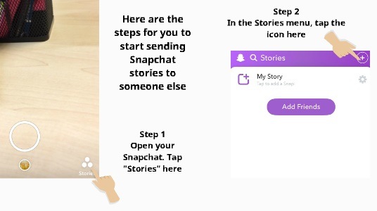 How to Send Snapchat Stories to Someone Else – My Media Social