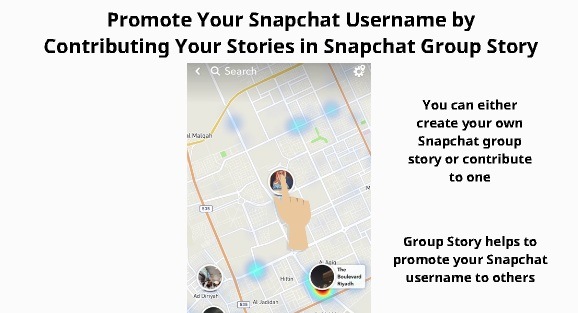 Add Snapchat friends from Group Story 10
