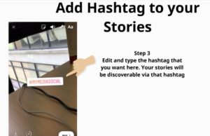 Instagram stories add hashtag 2