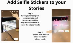 Instagram stories selfie stickers 1