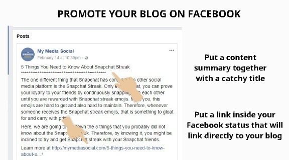 promote blog on facebook 2
