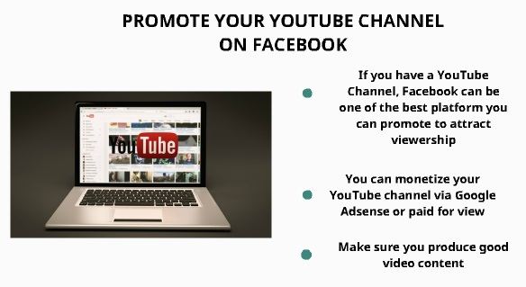 promote youtube channel on facebook