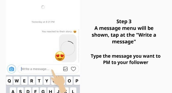 How to PM on Instagram 3