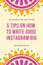 5 Tips How to Create Good Instagram Bio