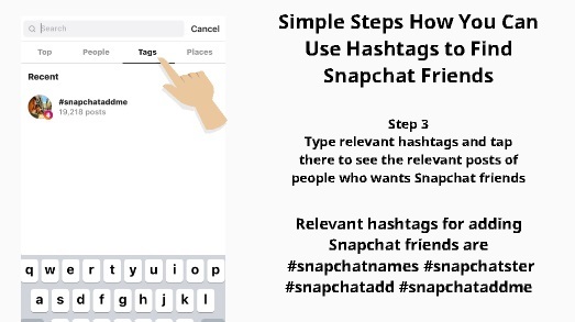 Use Hashtags to Find Snapchat Friends 2