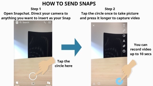 How to Send Snaps 1