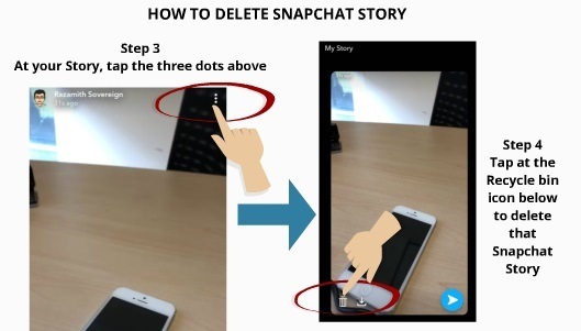 How to delete Snapchat story