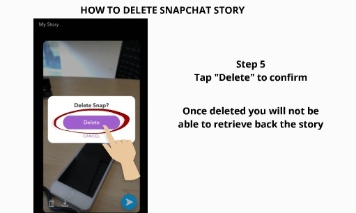 How to delete Snapchat story