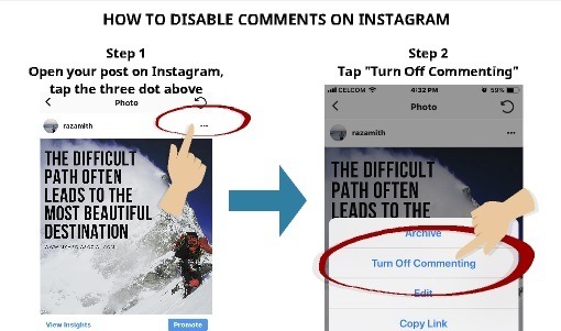 How to Disable Comments on Instagram