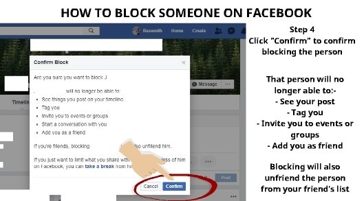 How to block someone on Facebook