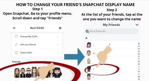 How to Change Friends Snapchat Dipslay Name 1