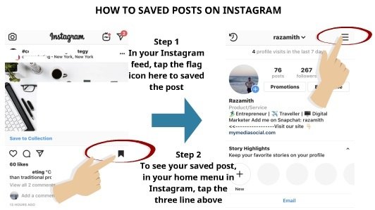 How to saved posts on Instagram