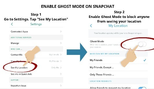 Enable Ghost Mode on Snapchat