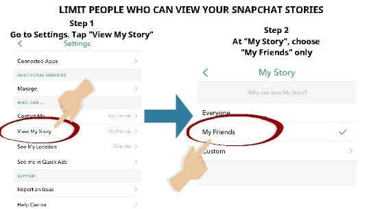 Limit People Who Can View Your Snapchat Stories