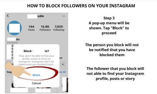 How to Block Followers on Instagram Step 3