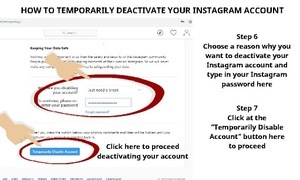 temporarily deactivate instagram account