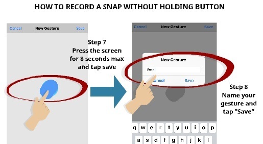 How to Record a Snap without holding the button Step 7 Step 8
