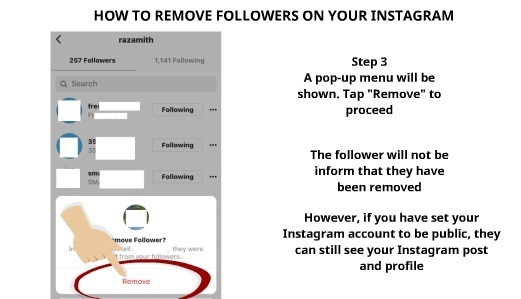 How to Remove Followers on Instagram Step 3
