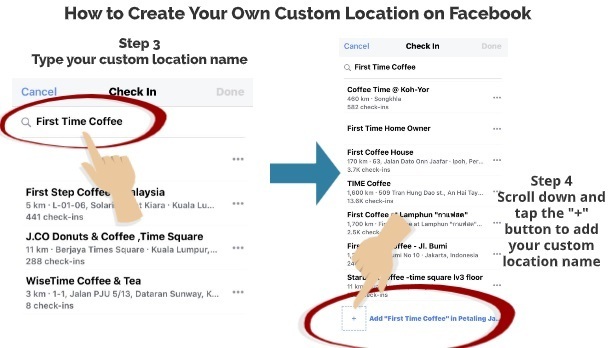 How to Create Custom Location on Facebook Step 3 Step 4