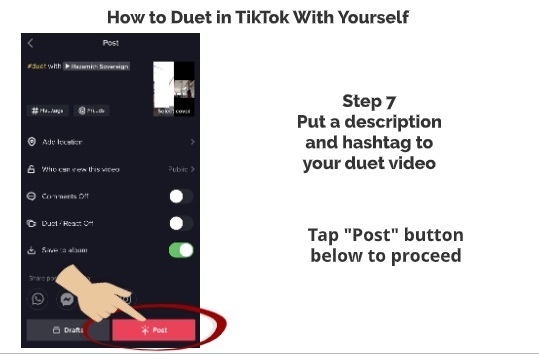 How to TikTok Duet with Yourself step 7