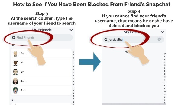 How to See if you have been blocked from Snapchat friends 2