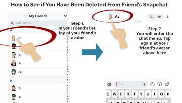 How to see if you been deleted by friends snapchat 1