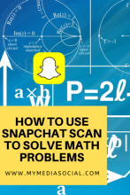 Snapchat Scan to Solve Math Problems