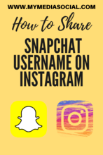 How to Share Snapchat Username on Instagram