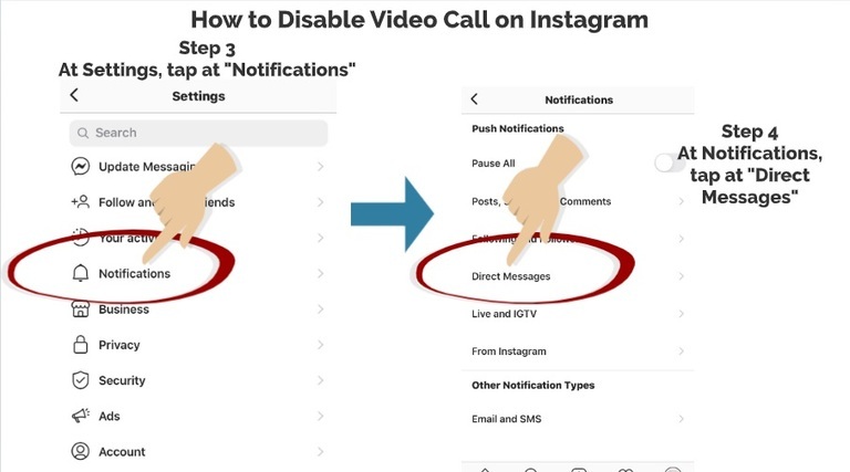How to disable video call on instagram simple steps my media social