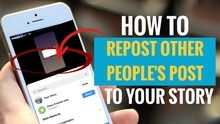 How to Repost Other People's Post to Your Instagram Story