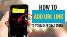 How to add URL link to your Snapchat story