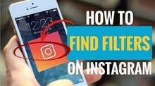 How to find filters on Instagram