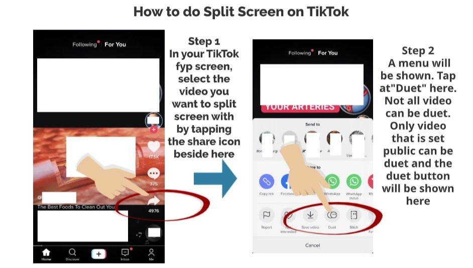 How to Create Split Screen on TikTok (Duet) – My Media Social