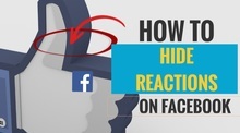 How to hide reactiosn on Facebook