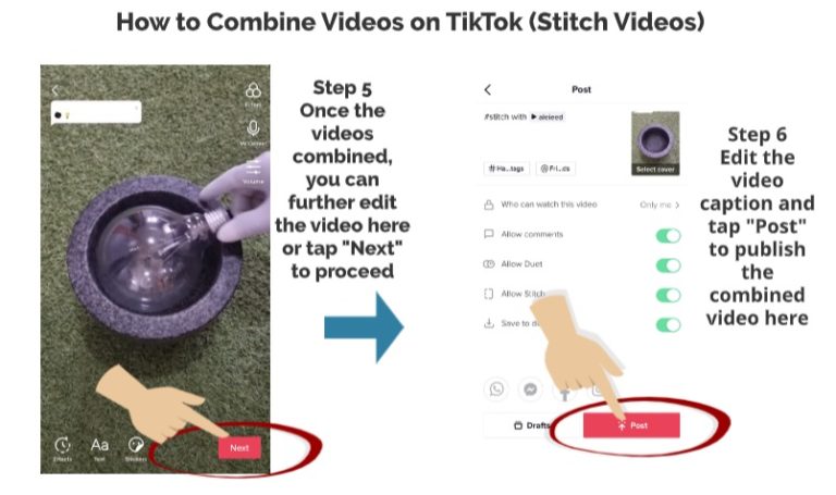 How to Combine TikTok Videos (Using Stitch Function) My