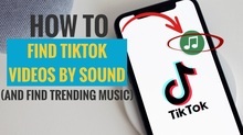 How to find TikTok videos by sound