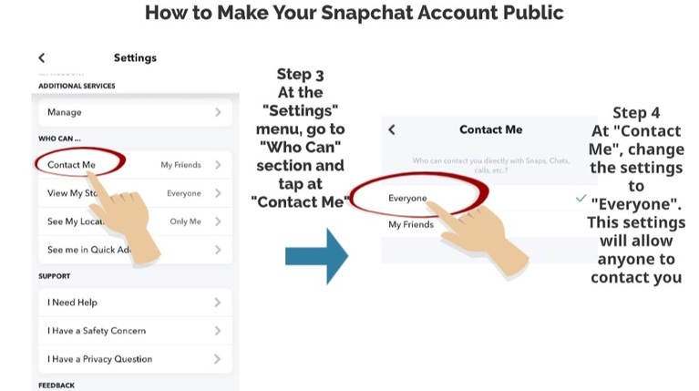 How Do You Make Your Snapchat Account Public